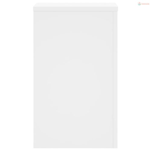 2 db fehér szerelt fa növénytartó állvány 30 x 30 x 50 cm