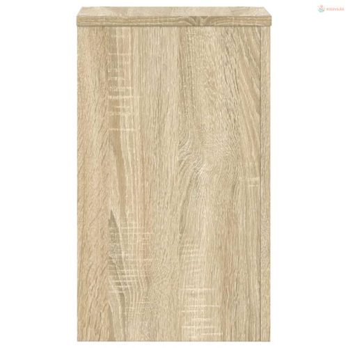 2 db sonoma tölgy szerelt fa növénytartó állvány 30x30x50 cm