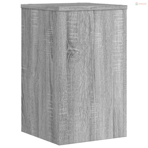 2 db szürke sonoma szerelt fa növénytartó állvány 30x30x50 cm