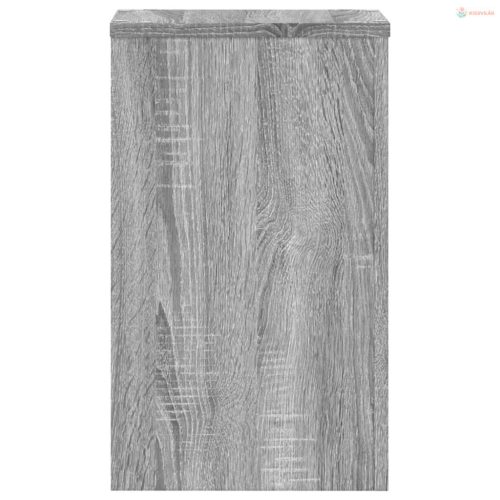 2 db szürke sonoma szerelt fa növénytartó állvány 30x30x50 cm