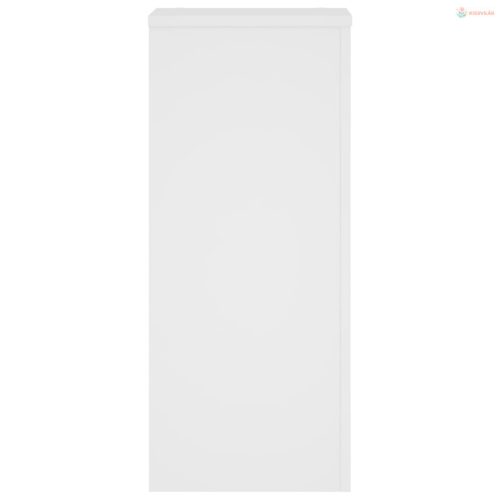 2 db fehér szerelt fa növénytartó állvány 30 x 30 x 70 cm