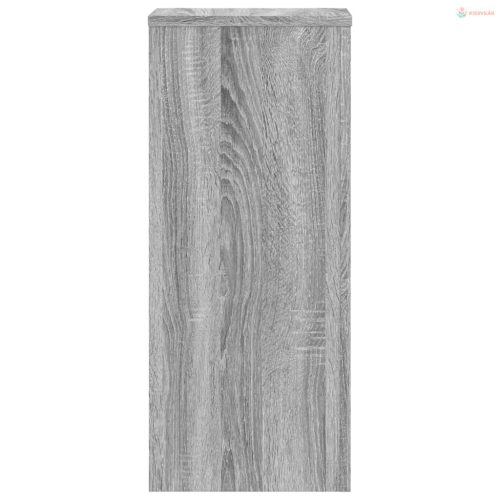 2 db szürke sonoma szerelt fa növénytartó állvány 30x30x70 cm