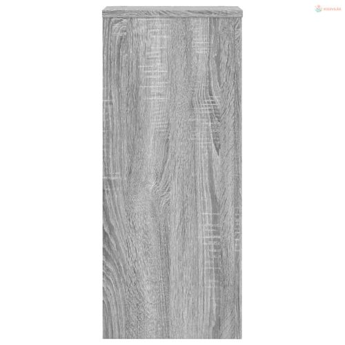 2 db szürke sonoma szerelt fa növénytartó állvány 30x30x70 cm