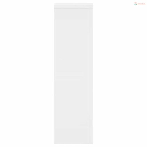 2 db fehér szerelt fa növénytartó állvány 17 x 17 x 60 cm