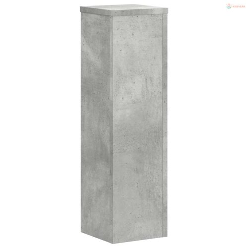 2 db betonszürke szerelt fa növénytartó állvány 17 x 17 x 60 cm