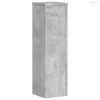 2 db betonszürke szerelt fa növénytartó állvány 17 x 17 x 60 cm