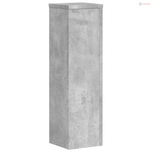 2 db betonszürke szerelt fa növénytartó állvány 17 x 17 x 60 cm