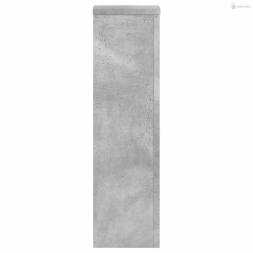 2 db betonszürke szerelt fa növénytartó állvány 17 x 17 x 60 cm