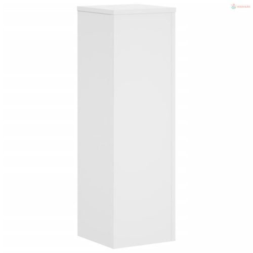 2 db fehér szerelt fa növénytartó állvány 25 x 25 x 80 cm