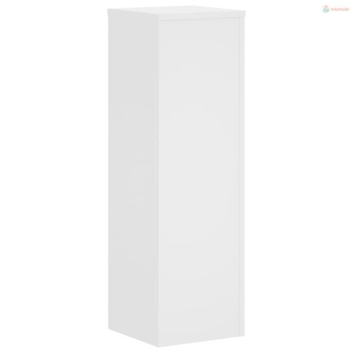 2 db fehér szerelt fa növénytartó állvány 25 x 25 x 80 cm