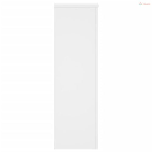 2 db fehér szerelt fa növénytartó állvány 25 x 25 x 80 cm