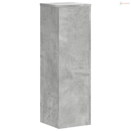 2 db betonszürke szerelt fa növénytartó állvány 25 x 25 x 80 cm