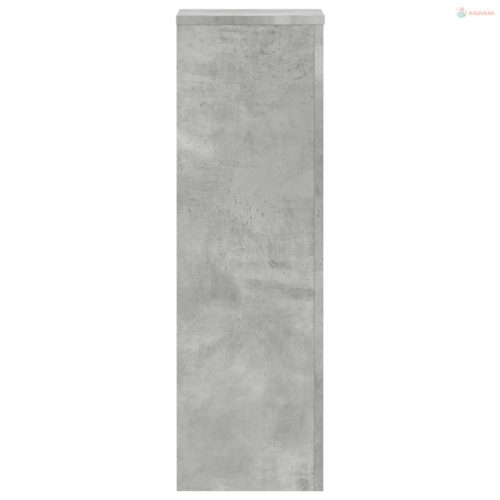 2 db betonszürke szerelt fa növénytartó állvány 25 x 25 x 80 cm