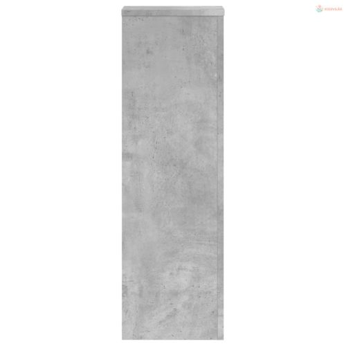 2 db betonszürke szerelt fa növénytartó állvány 25 x 25 x 80 cm