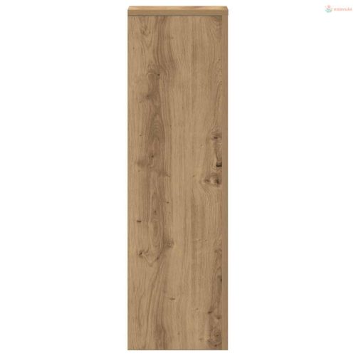 2 db kézműves tölgy szerelt fa növénytartó állvány 25x25x80 cm