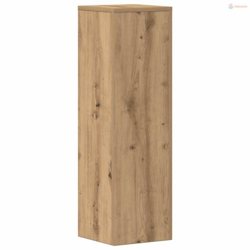 2 db kézműves tölgy szerelt fa növénytartó állvány 25x25x80 cm