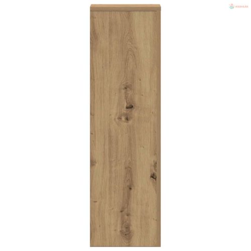 2 db kézműves tölgy szerelt fa növénytartó állvány 25x25x80 cm