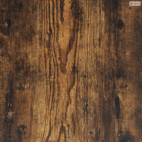 Füstös tölgy színű szerelt fa növényállvány 33 x 33 x 100 cm