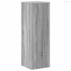 Szürke sonoma színű szerelt fa növényállvány 33 x 33 x 100 cm