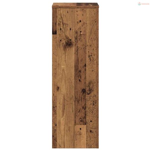 Antik fa színű szerelt fa növényállvány 33 x 33 x 100 cm