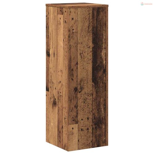 Antik fa színű szerelt fa növényállvány 33 x 33 x 100 cm