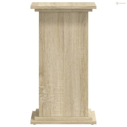 Sonoma tölgy színű szerelt fa növényállvány 33 x 33 x 60 cm