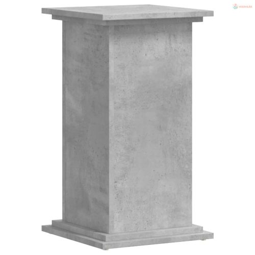 Betonszürke szerelt fa növényállvány 33 x 33 x 60 cm