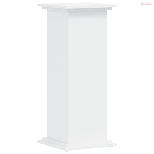 Fehér szerelt fa növénytartó állvány 33 x 33 x 80 cm