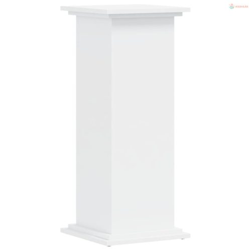 Fehér szerelt fa növénytartó állvány 33 x 33 x 80 cm