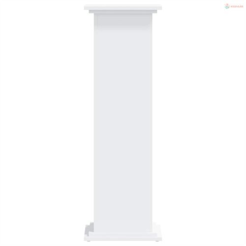 Fehér szerelt fa növényállvány 33 x 33 x 100 cm