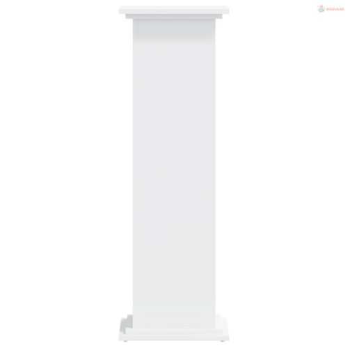 Fehér szerelt fa növényállvány 33 x 33 x 100 cm