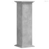 Betonszürke szerelt fa növényállvány 33 x 33 x 100 cm