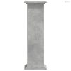 Betonszürke szerelt fa növényállvány 33 x 33 x 100 cm