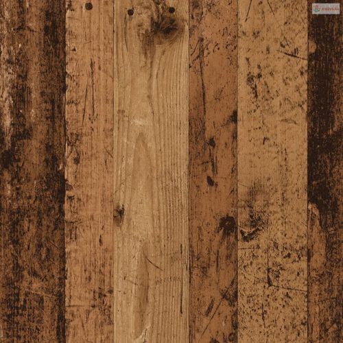 Antik fa színű szerelt fa növényállvány 33 x 33 x 100 cm