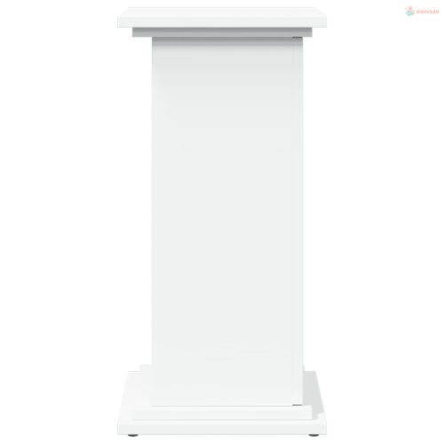 Fehér szerelt fa bemutatóállvány tárolóval 31 x 30 x 60 cm