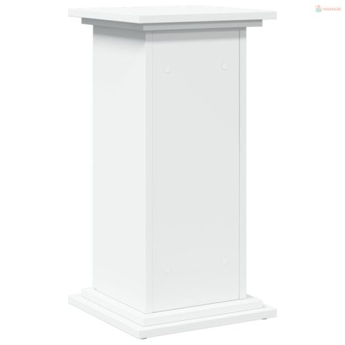 Fehér szerelt fa bemutatóállvány tárolóval 31 x 30 x 60 cm