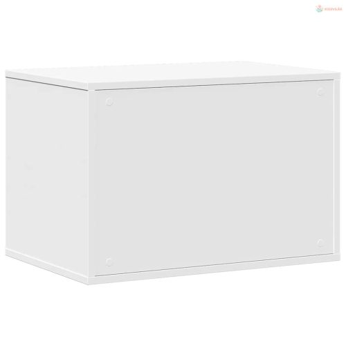 Fehér szerelt fa macskaalomdoboz 60 x 40 x 40 cm