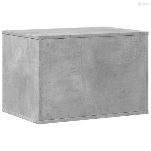 Betonszürke szerelt fa macskaalomdoboz 60 x 40 x 40 cm