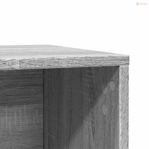 Szürke sonoma színű szerelt fa macskaalomdoboz 60 x 40 x 40 cm