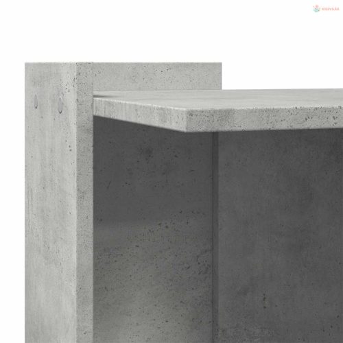 Betonszürke szerelt fa macskaalomdoboz 42 x 42 x 51 cm