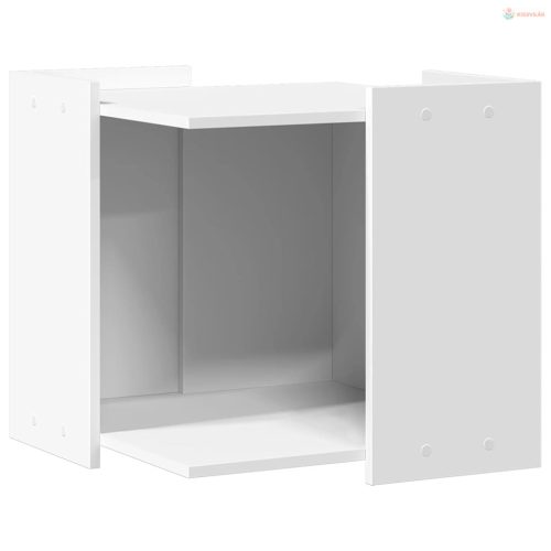 Fehér szerelt fa macskaalomdoboz 53 x 53 x 51 cm