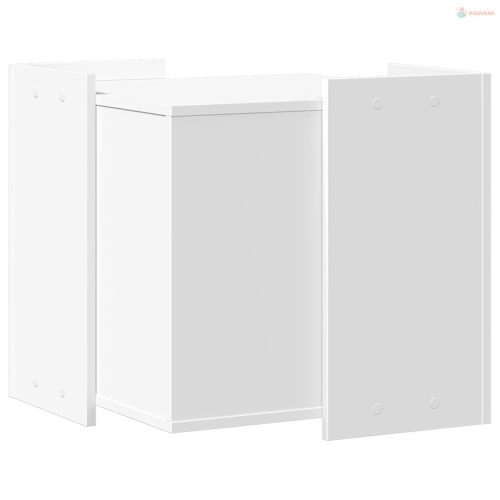 Fehér szerelt fa macskaalomdoboz 53 x 53 x 51 cm