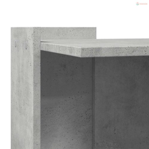 Betonszürke szerelt fa macskaalomdoboz 53 x 53 x 51 cm