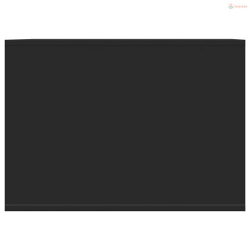 Fekete szerelt fa macskaalomdoboz 47 x 59 x 42 cm