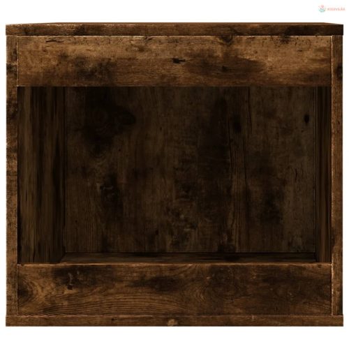 Füstös tölgy színű szerelt fa macskaalomdoboz 47 x 59 x 42 cm