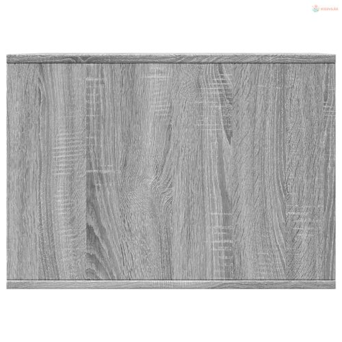 Szürke sonoma színű szerelt fa macskaalomdoboz 47 x 59 x 42 cm