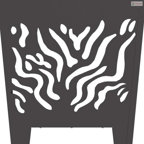 Tűzrakó Fekete 40 x 40 x 40 cm Acél