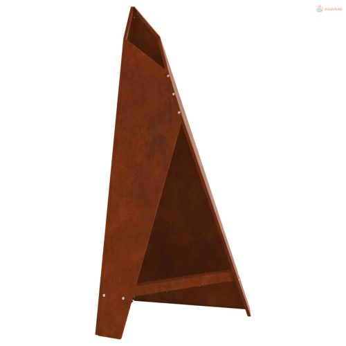 Tűzrakó Barna 58 x 40 x 100 cm Időjárásálló acél