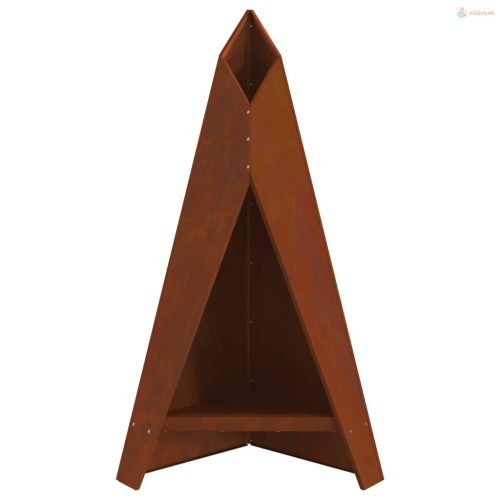 Tűzrakó Barna 58 x 40 x 100 cm Időjárásálló acél