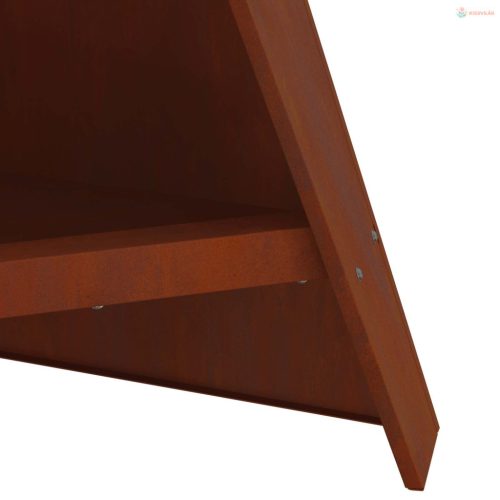 Tűzrakó Barna 58 x 40 x 100 cm Időjárásálló acél